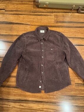 Marine Layer Men's Corduroy Shirt Jacket in Deep Brown